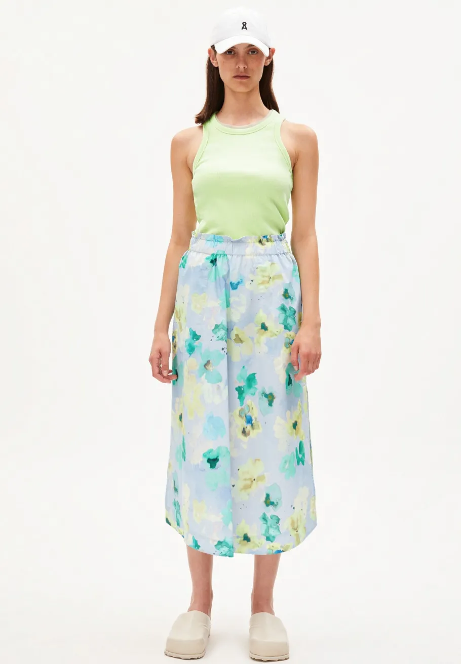 armedangels_aaimemi_aqua__1.webp Armedangels Aaimemi Aqua Flower Skirt^Dame Underdele