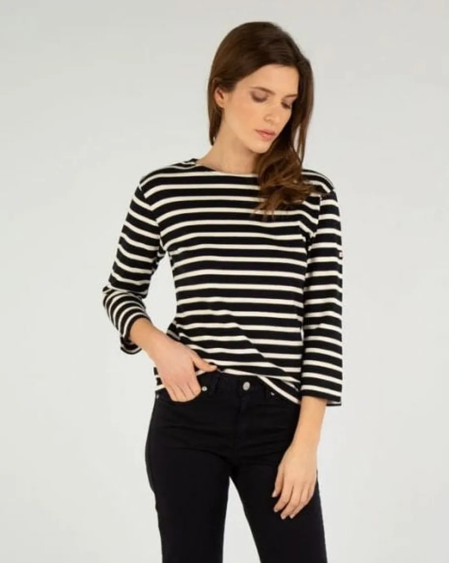 armor_lux__breton_striped_1.webp Armor Lux - Breton Striped Blouse - Navy/Nature^Dame Overdele