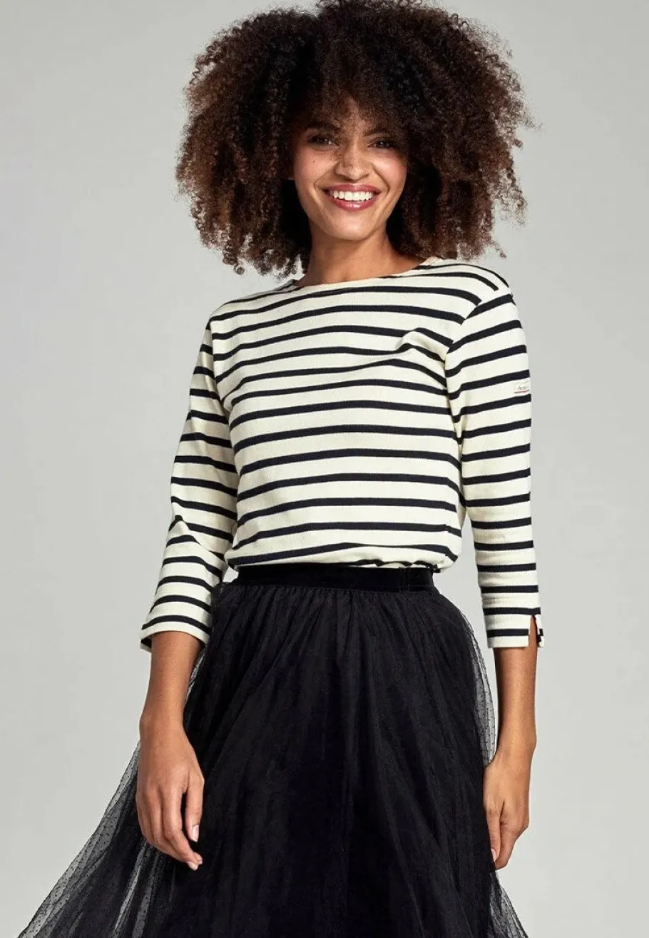 armor_lux__breton_striped_2-1.webp Armor Lux - Breton striped blouse - Ecru/Navy^Dame Overdele