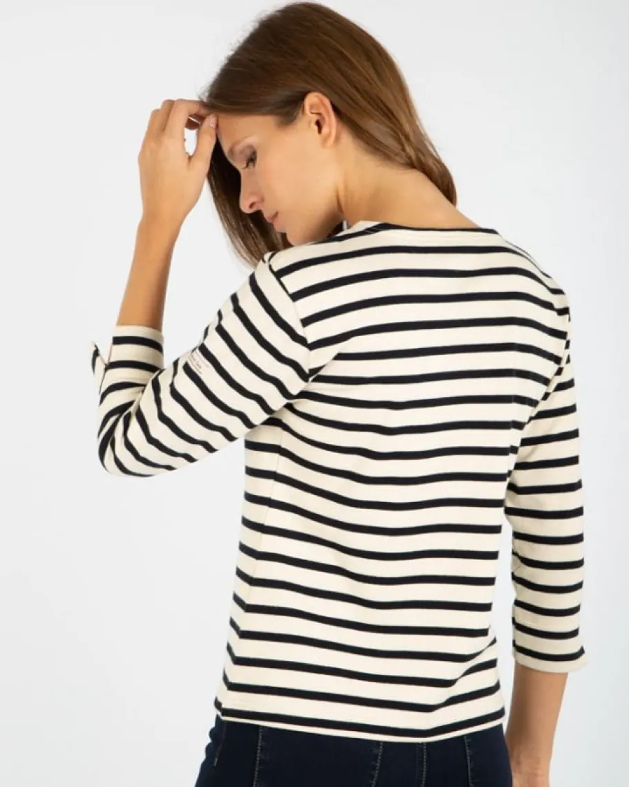 armor_lux__breton_striped_6.webp Armor Lux - Breton striped blouse - Ecru/Navy^Dame Overdele