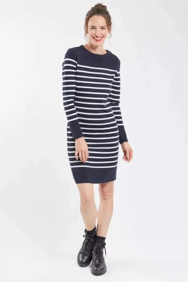 Armor Lux uldkjole - Breton striped dress - Merino wool^Dame Kjoler Og Jumpsuits