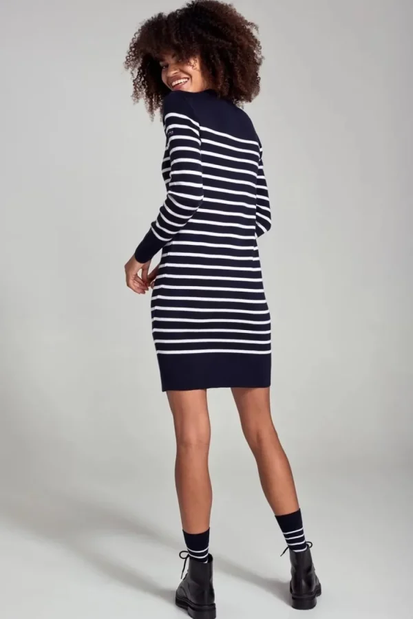 Armor Lux uldkjole - Breton striped dress - Merino wool^Dame Kjoler Og Jumpsuits