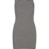 Basic Apparel - Ludmilla Asymmetric Dress off white/Black^Dame Kjoler Og Jumpsuits