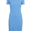 Basic Apparel - Ludmilla SS Dress GOTS Azure Blue^Dame Kjoler Og Jumpsuits