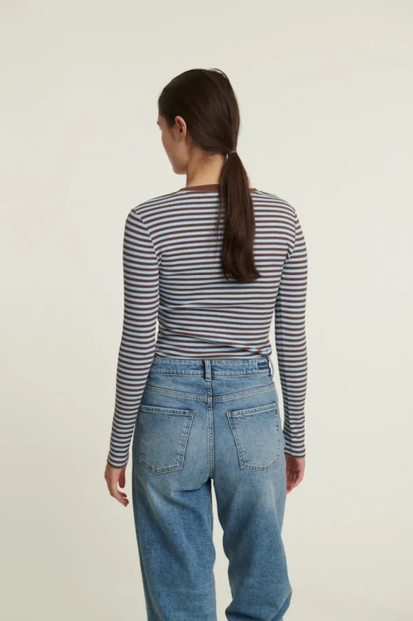 Basic Apparel Ludmilla LS tee Carafe / dutch canal^Dame Overdele