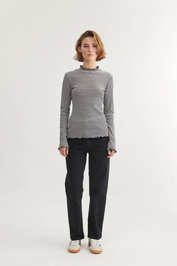 Basic Apparel Silma High Neck Conch Sky captain / birch^Dame Overdele