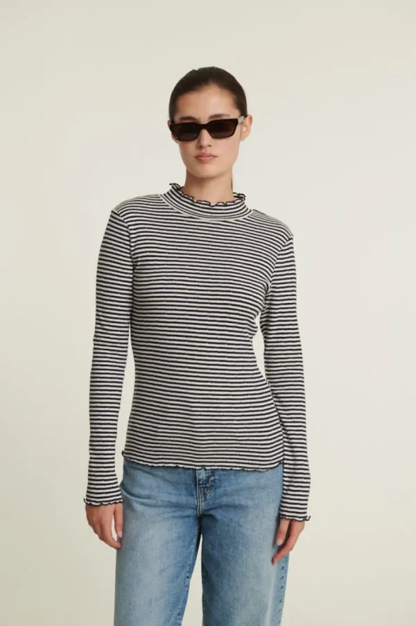 Basic Apparel Silma High Neck Conch Sky captain / birch^Dame Overdele