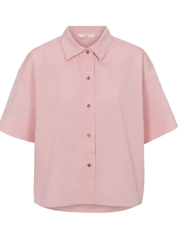 Basic Apparel Vilde SS Shirt GOTS Pink Nectar^Dame Overdele