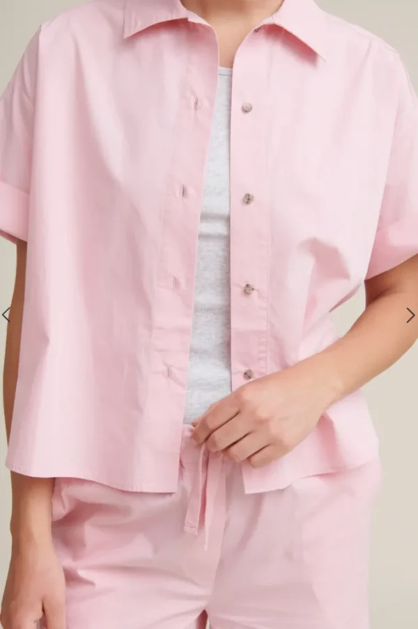 Basic Apparel Vilde SS Shirt GOTS Pink Nectar^Dame Overdele