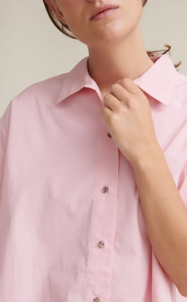 Basic Apparel Vilde SS Shirt GOTS Pink Nectar^Dame Overdele