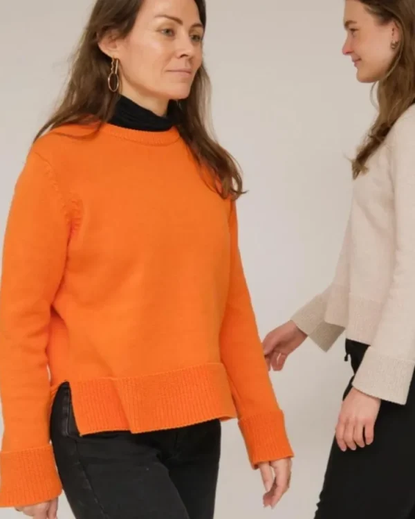 Basic Apparel Willow Sweater Mandarin Orange^Dame Overdele