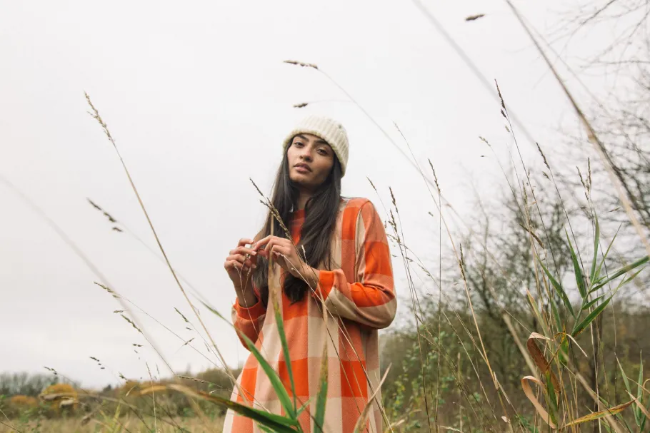 beaumont_organic_mikicay__5.webp Beaumont Organic Miki-Cay Organic Cotton check dress^Dame Kjoler Og Jumpsuits