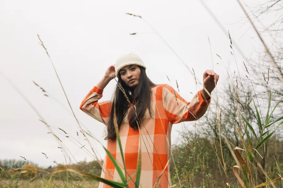 beaumont_organic_mikicay__6.webp Beaumont Organic Miki-Cay Organic Cotton check dress^Dame Kjoler Og Jumpsuits