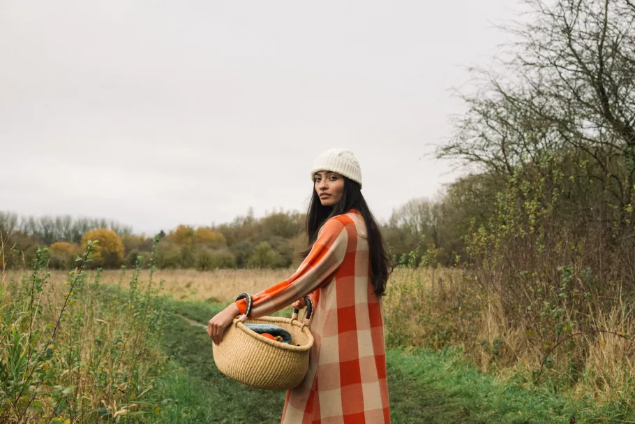 beaumont_organic_mikicay__7.webp Beaumont Organic Miki-Cay Organic Cotton check dress^Dame Kjoler Og Jumpsuits