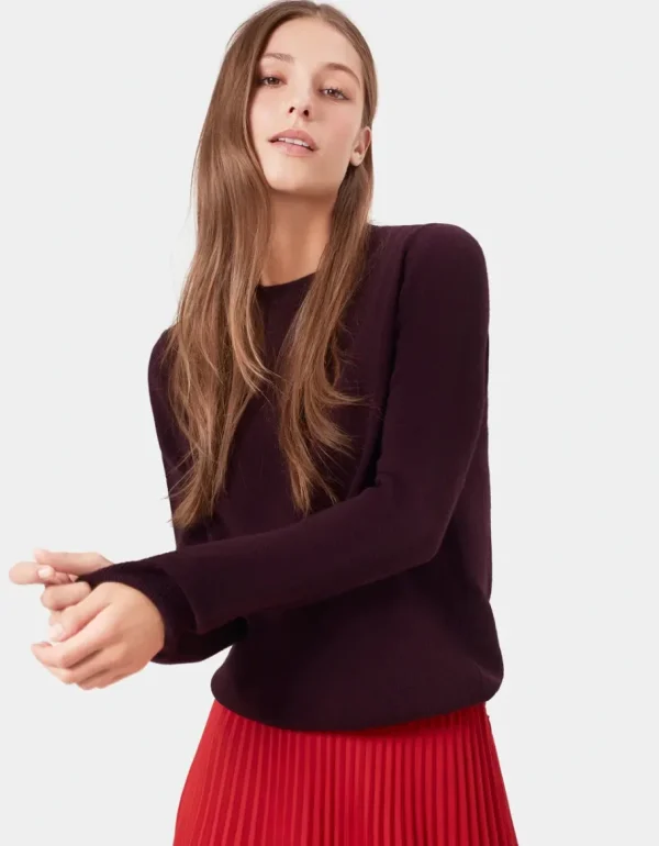 Colorful Standard - Women merino wool crew - Oxblood Red^Dame Overdele