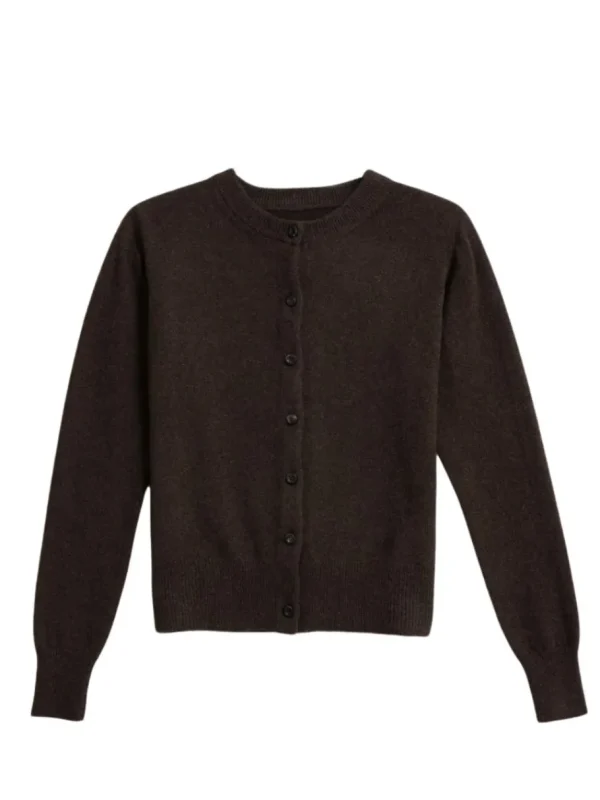 Dinadi YAK Cardigan - Dark Brown^Dame Overdele