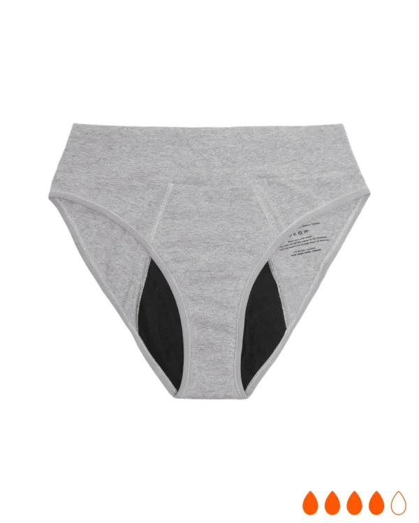 Flow 3 - High Waist, Moderate + - Grey^Dame Undertøj