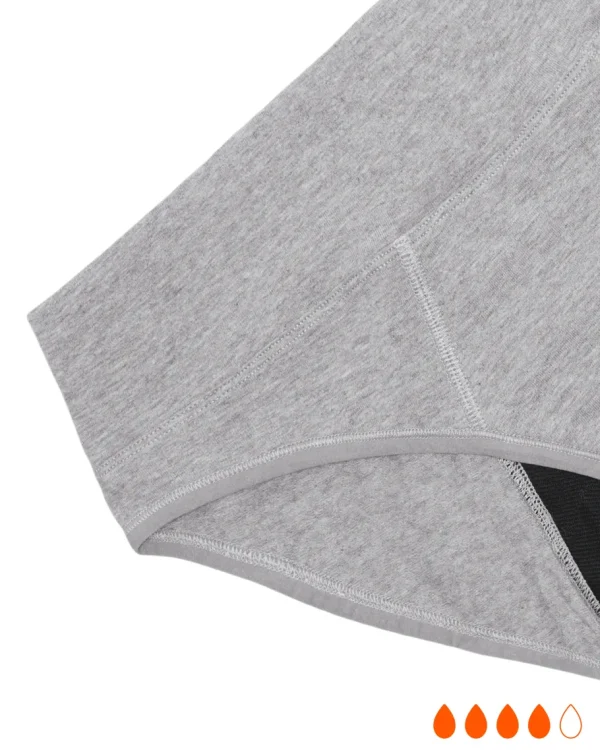 Flow 3 - High Waist, Moderate + - Grey^Dame Undertøj