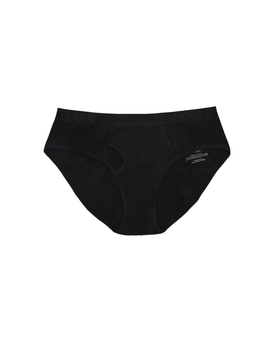 flow___menstruationstruss_0-2.webp Flow 2 - Menstruationstrusser - Regular Waist - Moderate - Black^Dame Undertøj