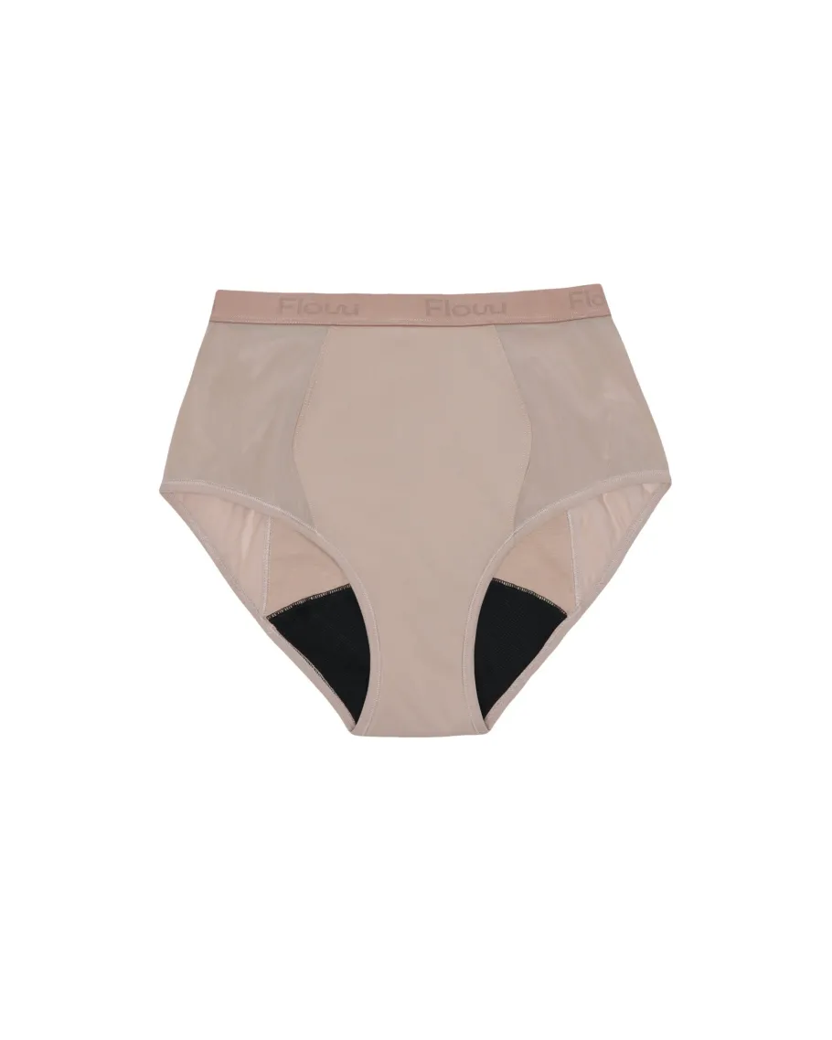 flow___menstruationstruss_0.webp Flow 1 - Menstruationstrusser - High Waist, Moderate - Ochre^Dame Undertøj