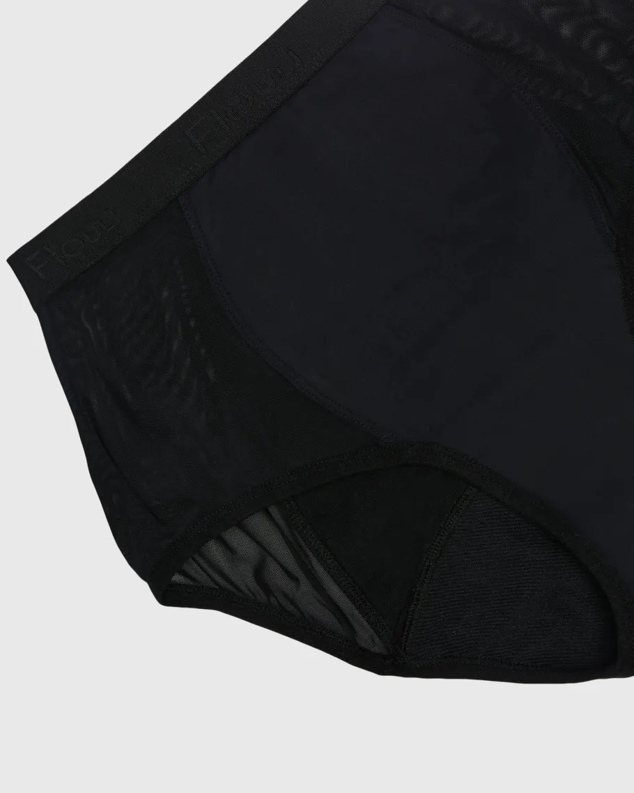 flow___menstruationstruss_1-1.webp Flow 1 - Menstruationstrusser - High Waist, Moderate - Black^Dame Undertøj