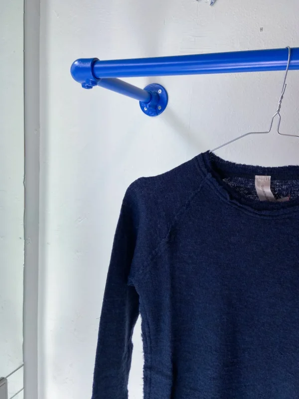Gudrun & Gudrun Barba økologisk uldbluse Dark Blue^Dame Overdele