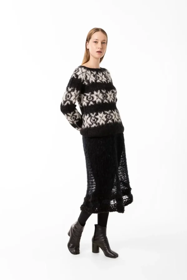 Gudrun & Gudrun Inka Black / Off White^Dame Overdele