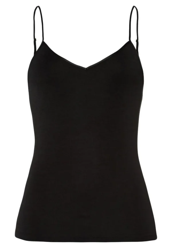 Hanro - Woolen Silk Camisole - Black^Dame Undertøj