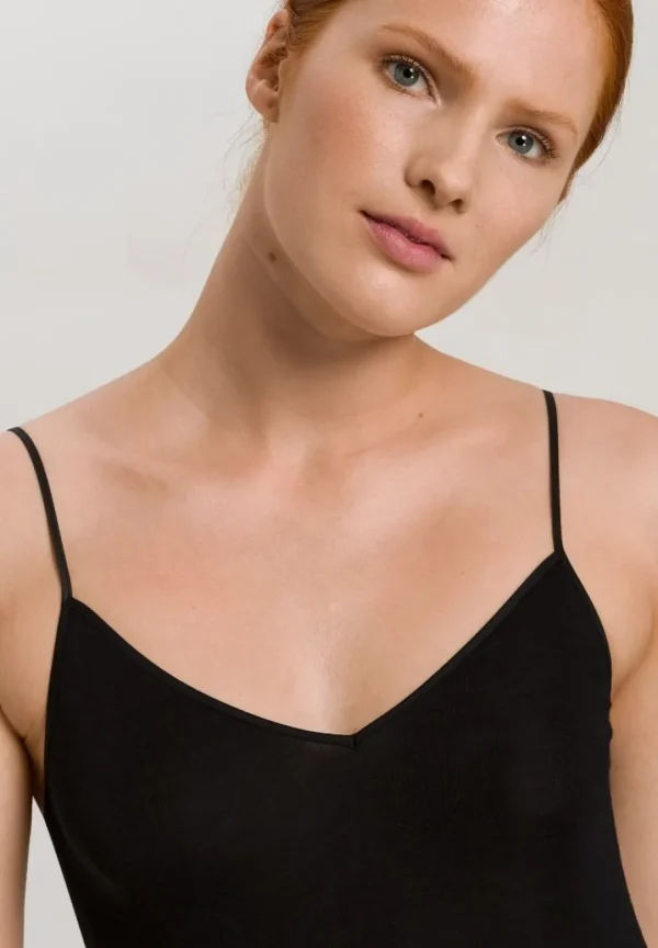 Hanro - Woolen Silk Camisole - Black^Dame Undertøj