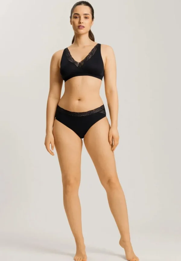 Hanro Cotton Delight Soft Cup Bra Black^Dame Undertøj