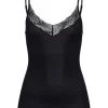 Hanro Cotton Delight Spaghetti Top Black^Dame Undertøj