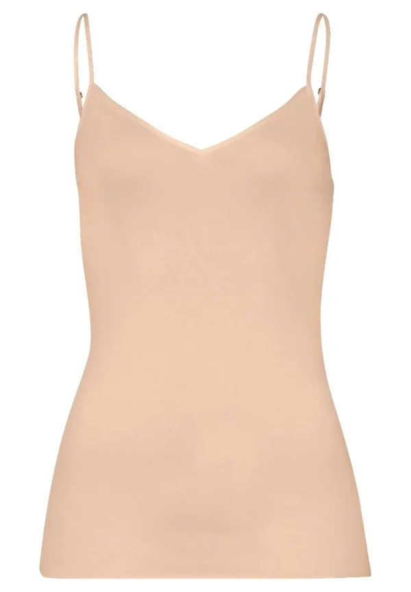 Hanro Cotton Seamless Spaghetti Top Beige^Dame Undertøj