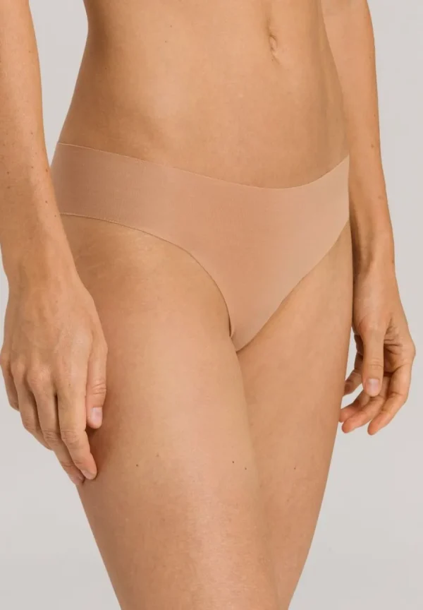 Hanro Invisible Cotton Brazilian Panty Beige^Dame Undertøj