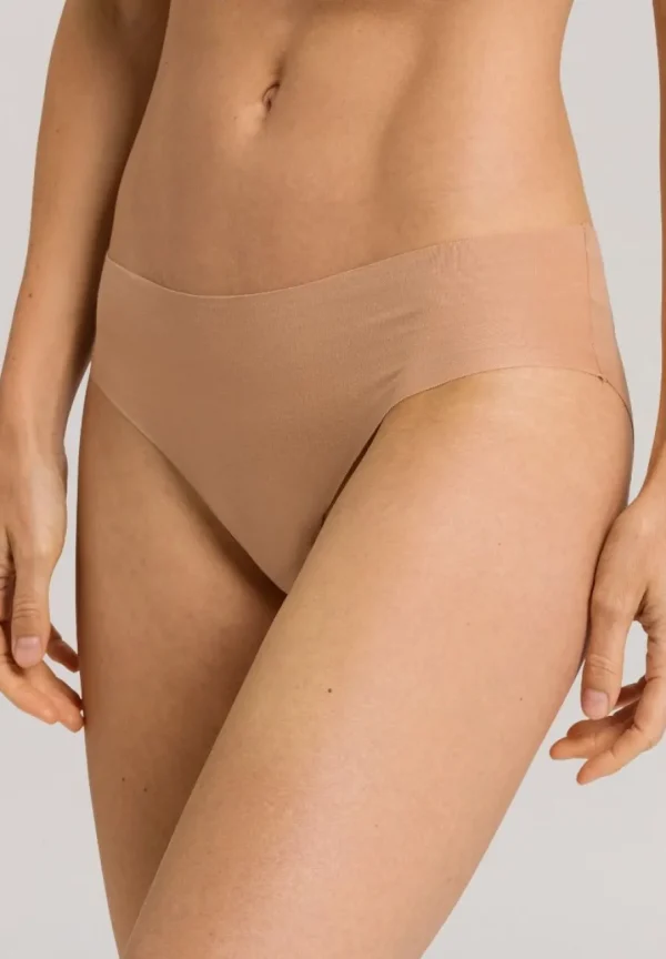 Hanro Invisible Cotton Midi Briefs Beige^Dame Undertøj