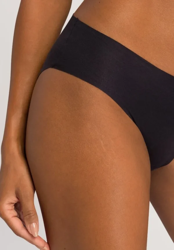 Hanro Invisible Cotton Midi Briefs Black^Dame Undertøj