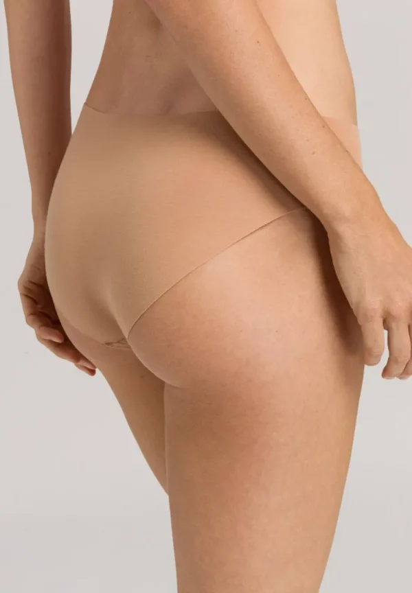 Hanro Invisible Cotton Midi Briefs Beige^Dame Undertøj