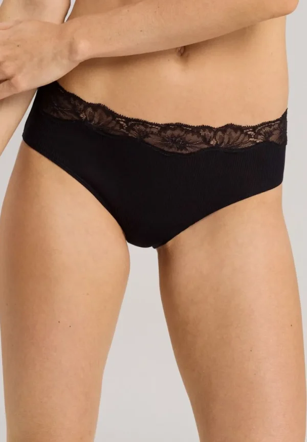 Hanro Lace Delight High cut Brief Black^Dame Undertøj