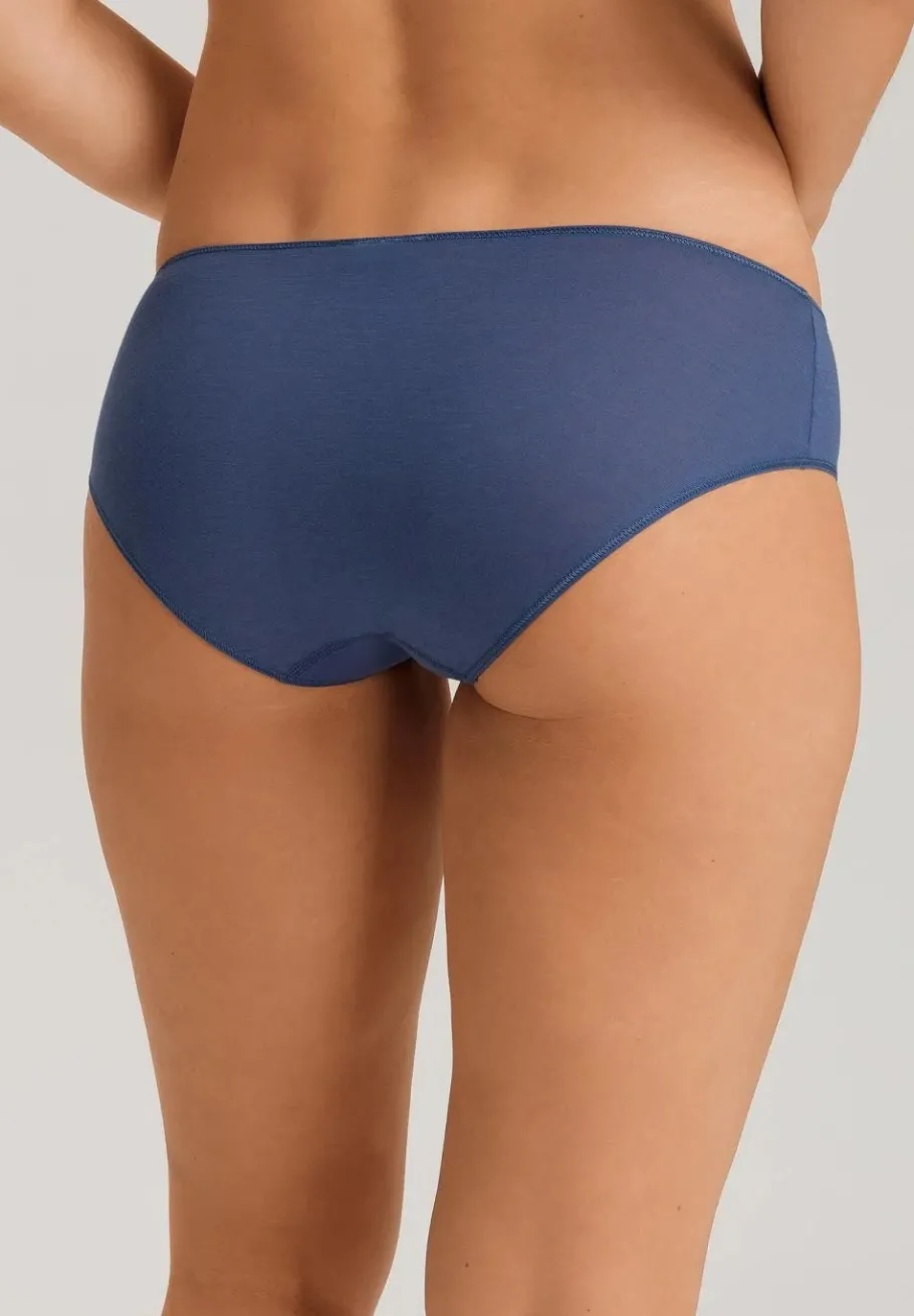 hanro_midi_briefs__ultral_3-1.webp Hanro Midi Briefs - Ultralight Slate Blue^Dame Undertøj