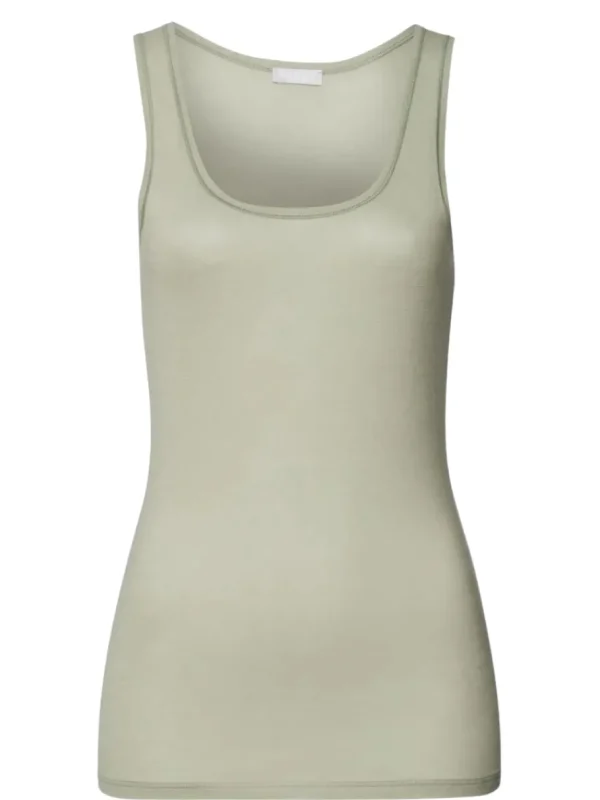 Hanro tank Top - Ultralight Crystal Green^Dame Overdele