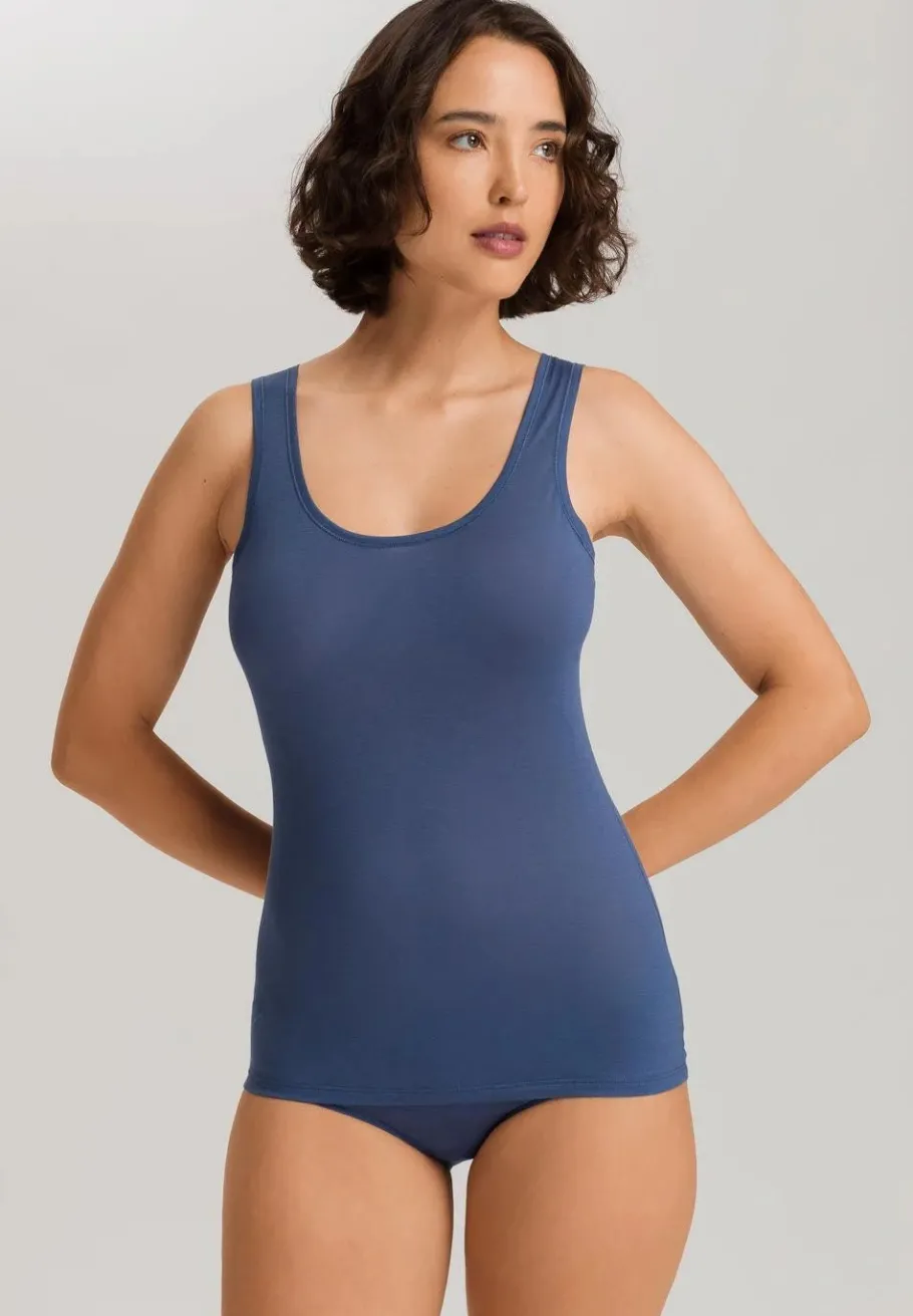hanro_tank_top__ultraligh_1-1.webp Hanro tank Top - Ultralight Slate Blue^Dame Overdele