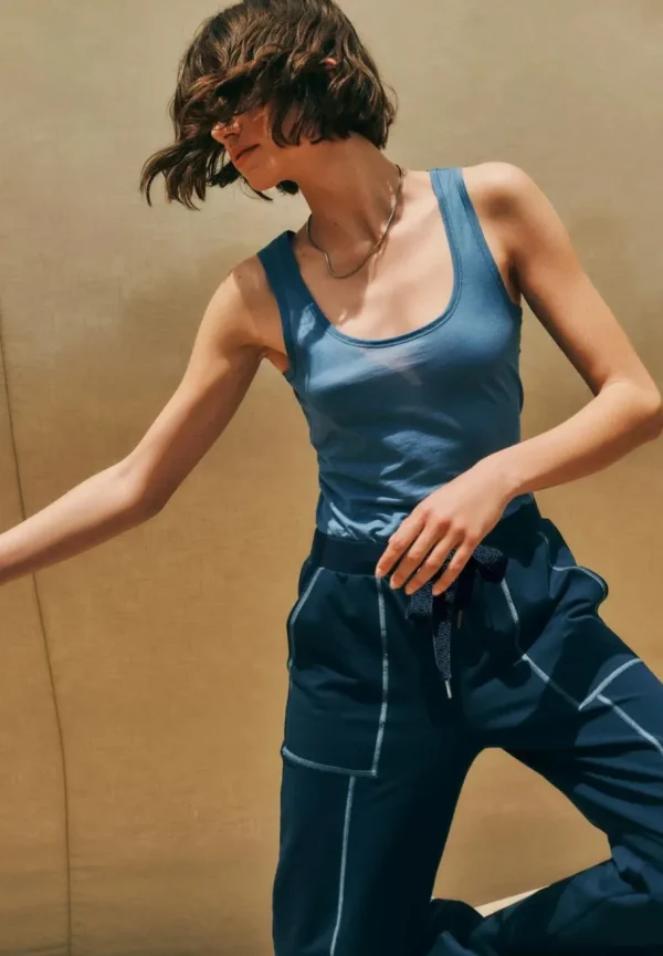 Hanro tank Top - Ultralight Slate Blue^Dame Overdele