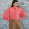 Henrik Vibskov Golden Gate Shirt pink/orange^Dame Overdele