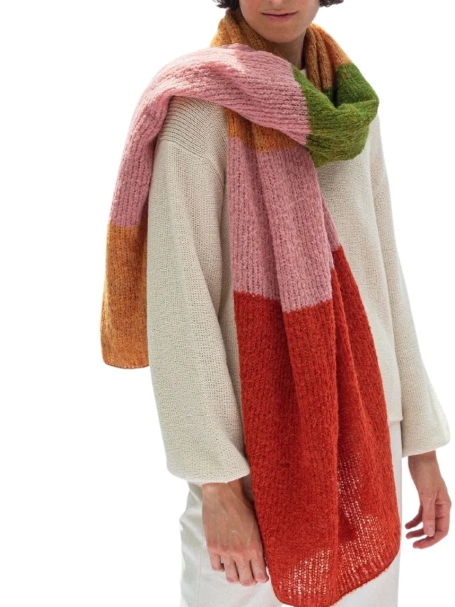 jungle_folk_trklde___delt_0-1.webp Jungle Folk Tørklæde - Delta Scarf - Terra Colors^Dame Tørklæder