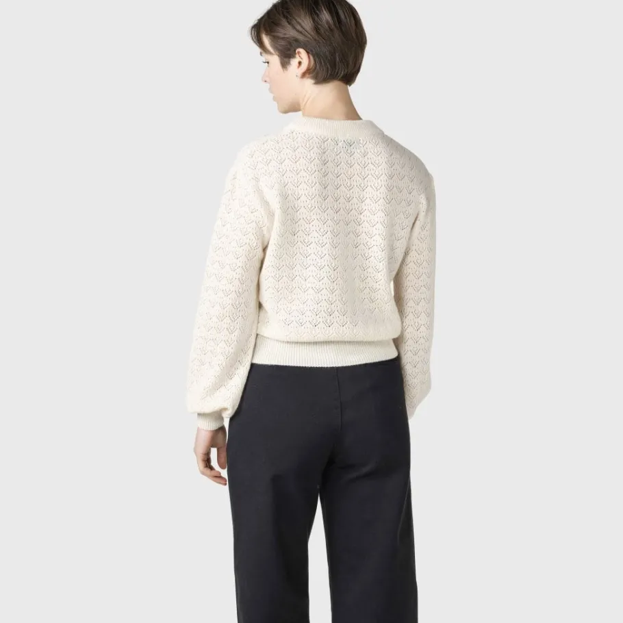 klitmller_collective_tanj_1.webp Klitmøller Collective Tanja Knit Cream^Dame Overdele