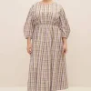 Kowtow Melody Dress Pink tartan^Dame Kjoler Og Jumpsuits