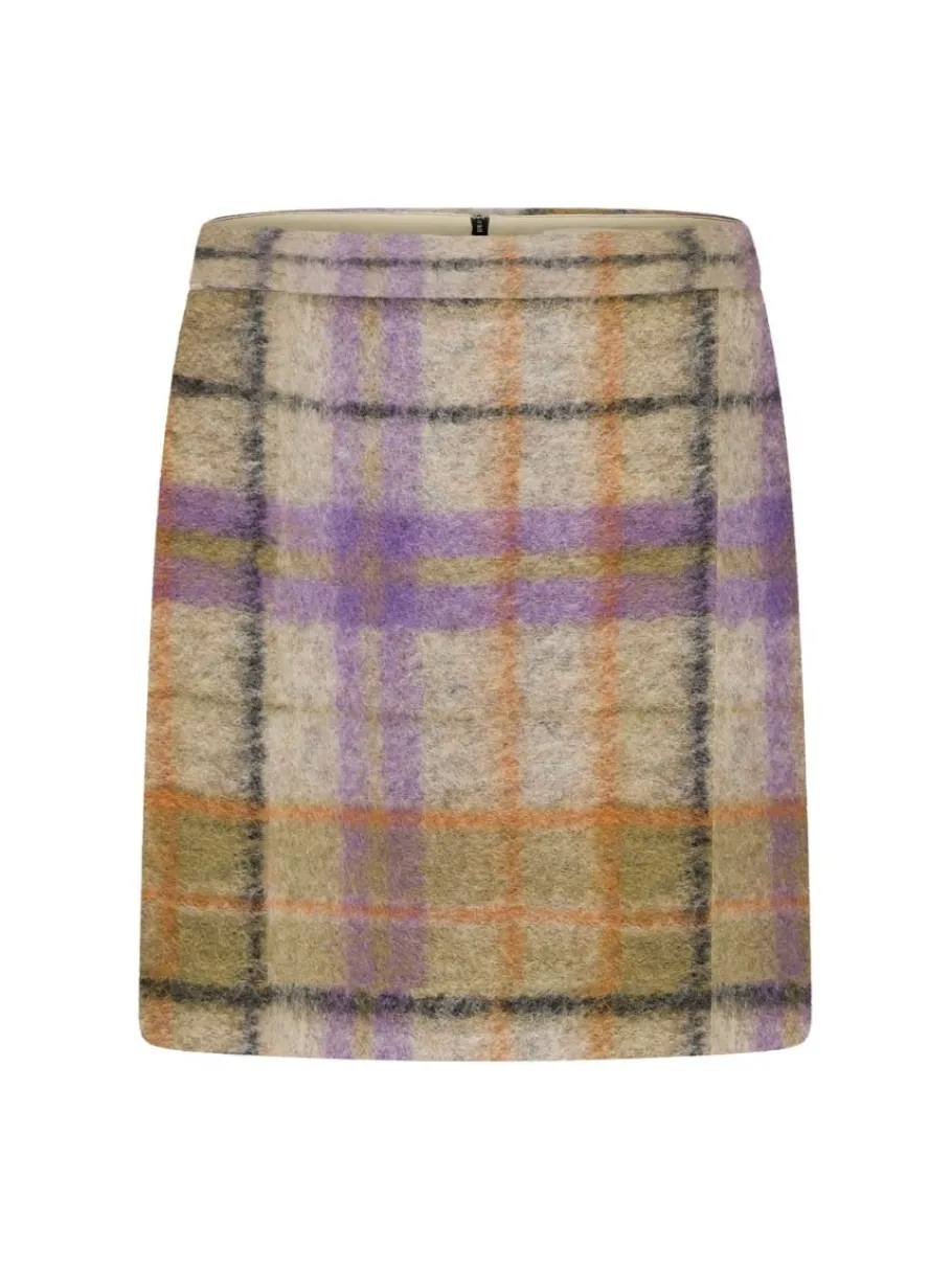 lanius_checked_mini_skirt_0.webp Lanius Checked mini skirt - Green multicolor^Dame Underdele