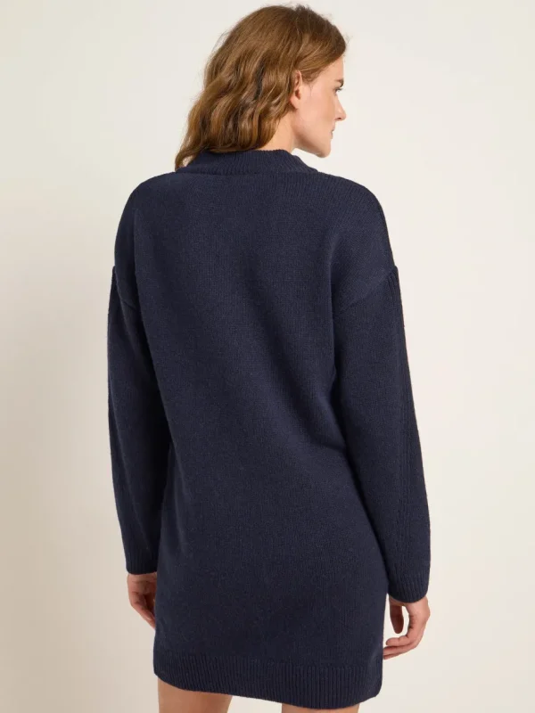 Lanius Mini knit dress (GOTS) - midnight melange^Dame Kjoler Og Jumpsuits
