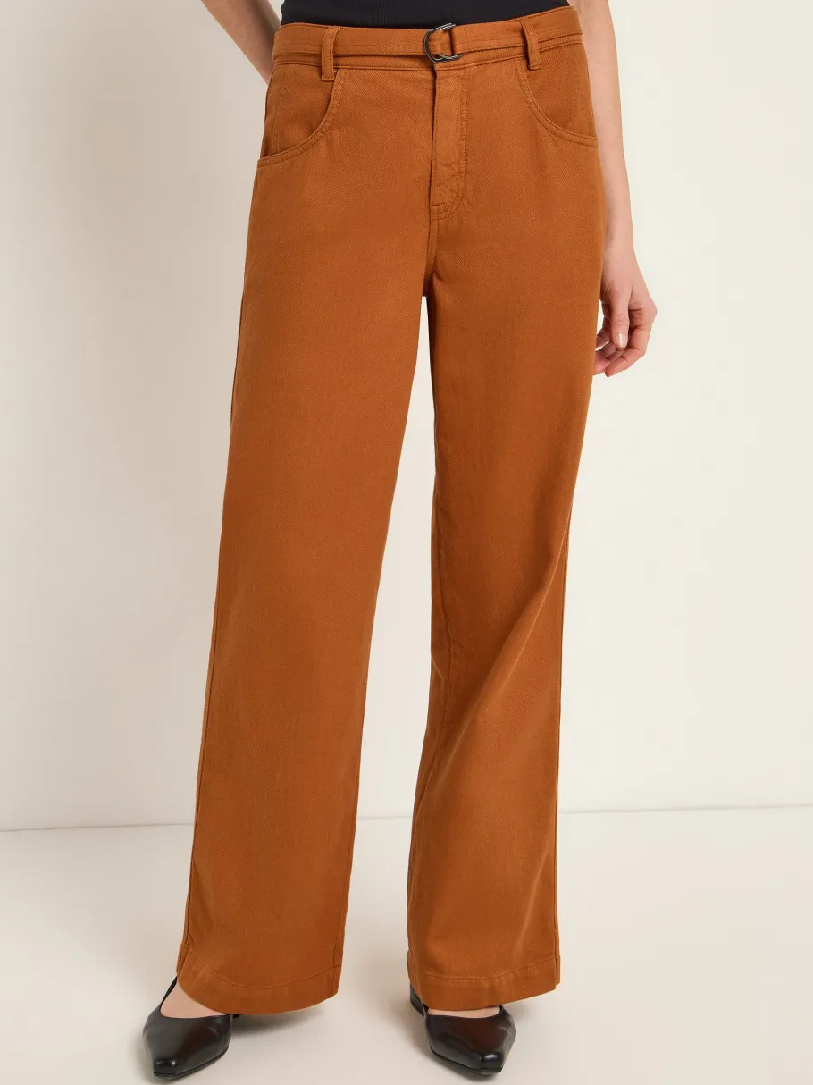 lanius_pants_with_belt_go_1.webp Lanius Pants with Belt GOTS Almond^Dame Underdele