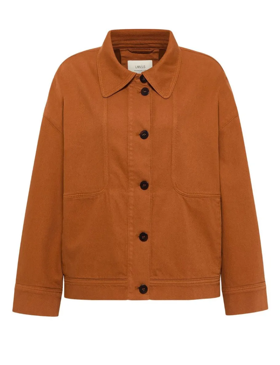 lanius_relaxed_jacket_got_0.webp Lanius Relaxed Jacket GOTS Almond^Dame Overtøj
