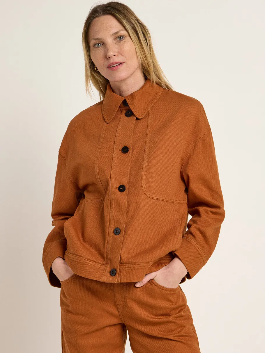 lanius_relaxed_jacket_got_1.webp Lanius Relaxed Jacket GOTS Almond^Dame Overtøj